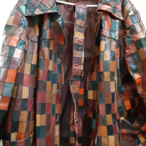 brand unknown Other - Vintage leather coat with belt size large men or w